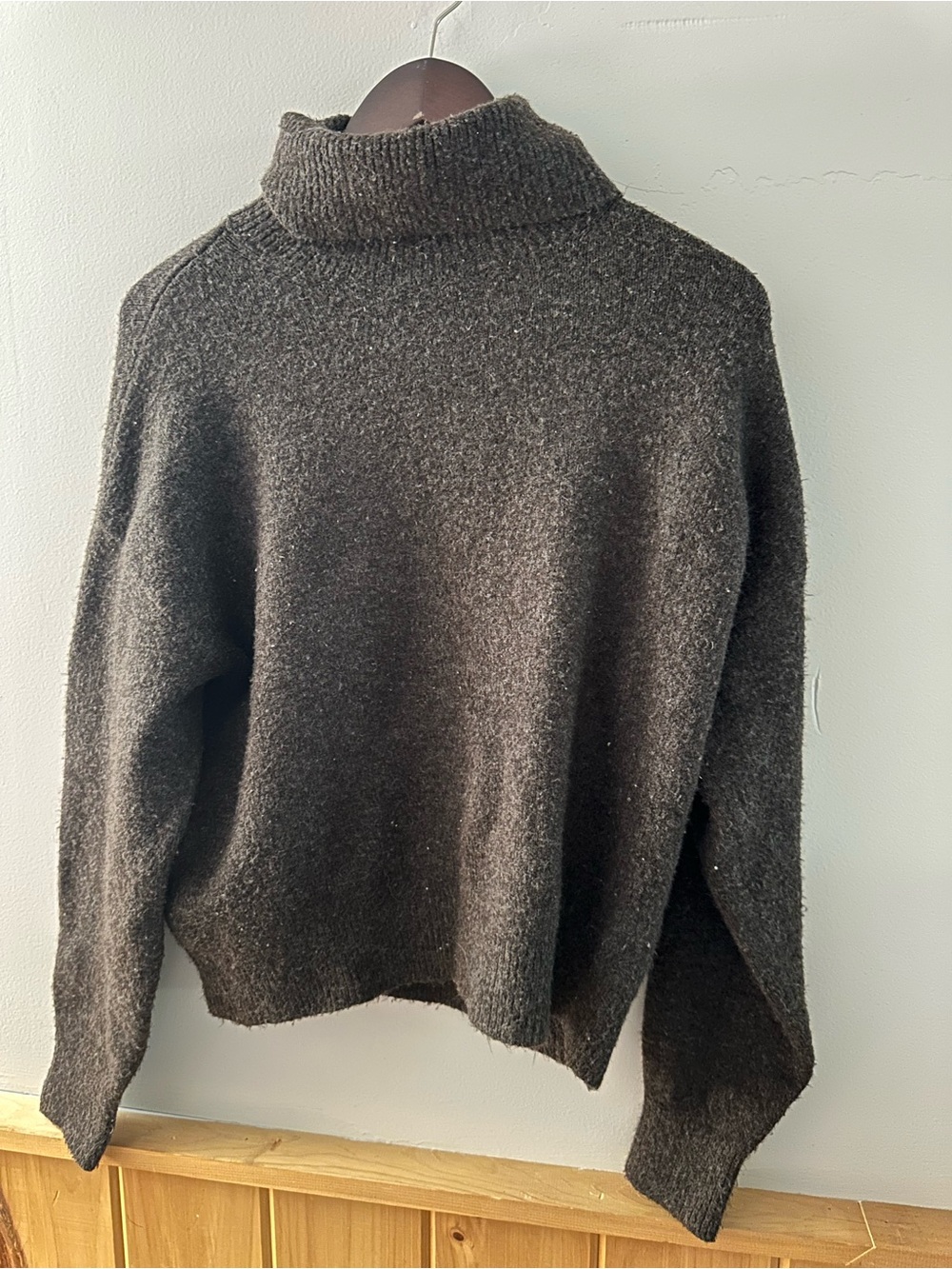 H&M Chocolate Brown Turtleneck Sweater